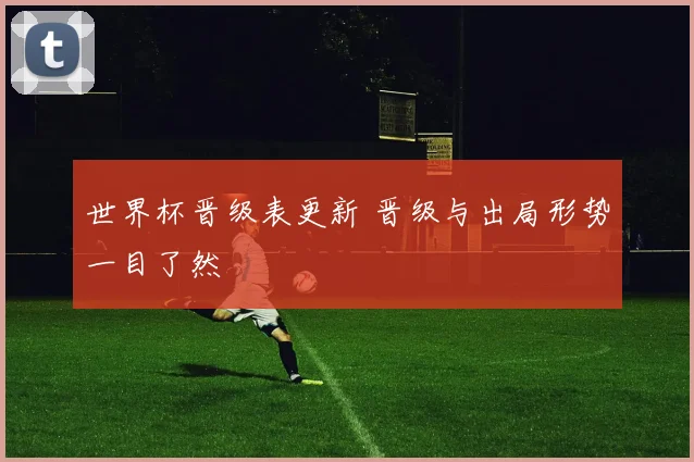 世界杯晋级表更新 晋级与出局形势一目了然